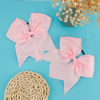 Picture of WRNZL Large 8 Inch Light Pink Cheer Bows for Cheerleaders Hair Bows for Girls Softball Teen Girls College Sports Elastic Ponytail Holder School Cheerleading Hair Accessories 2 Count