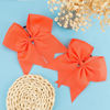 Picture of Large Cheer Bows for Cheerleaders Orange Hair Bows for Girls Softball Hair Bows Teen Girls College Sports Elastic Ponytail Holder School Cheerleading Hair Accessories 8 Inch Bows for Girls 2 Pcs
