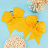 Picture of Large Cheer Bows for Cheerleaders Hair Bows for Girls Softball Hair Bows Teen Girls College Sports Elastic Ponytail Holder School Cheerleading Hair Accessories 8 Inch Bows for Girls 2 Pcs Yellow