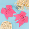 Picture of Large Cheer Bows for Cheerleaders Hair Bows for Girls Softball Hair Bows Teen Girls College Sports Elastic Ponytail Holder School Cheerleading Hair Accessories 8 Inch Bows for Girls 2 Pcs Pink
