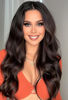 Picture of Long Dark Brown Wig for Women 26Inch Wavy Curly Chocolate Brown Brunette Wigs Synthetic Heat Resistant Hair Replacement Wig for Daily Party Use