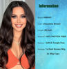 Picture of Long Dark Brown Wig for Women 26Inch Wavy Curly Chocolate Brown Brunette Wigs Synthetic Heat Resistant Hair Replacement Wig for Daily Party Use