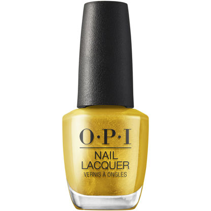 Picture of OPI Nail Lacquer Metallic Rewind | Opaque Bright Gold Metallic Chip Resistant Nail Polish | Metallic Mega Mix Collection
