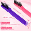 Picture of Yaomiao 2-in-1 Hair Brush Cleaner Tool - Remover Rake for Hair Dust and Dirt, Mini Wet Comb for Home and Salon Use (Pink, Purple)