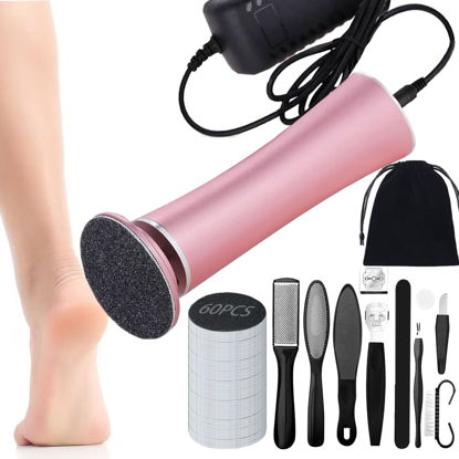 Picture of Darmave™ Electric Foot Callus Remover, Smooth Pedicure Wand with 60 Sanding Pads, Foot Scrubber File, Pedicure Tools for Feet, Heel Scraper for Cracked Heels