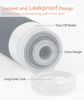 Picture of Quatish Travel Bottles for Toiletries【Original Patented】, 3 oz Tsa Approved Leak Proof Travel Size Containers, Silicone Shampoo and Conditioner Bottles, 4 Pack Travel Size Bottles, Grey