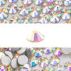 Picture of Novani 3000 Pieces Flatback Rhinestones Glass Round Gems AB Crystals for Nail Art DIY Crafts Clothes Shoes,SS20,4.6-4.8mm