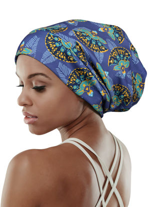 Picture of FocusCare Women's Slap Hat,Satin Lining Oversized Natural Hair Sleeping