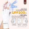 Picture of SAVILAND U V Gloves for Nails: UPF200+ High-tech Professional U V Gloves for Manicures, Anti UVA & UVB 999+ U V Gloves for Gel Nail Lamp Fingerless Gloves Prevent Hands from U V Harm (White)