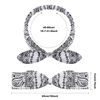 Picture of 2 Pieces Bandana Headband for Women, Knot Retro Print Headbands Paisley Print Headband Headwrap Adjustable Headwrap(White, Black)