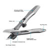 Picture of VOGARB Nail Clippers for Thick Nails Extra Wide Jaw Opening Bevel Blades Long Handle Nail Cutter with File Fingernail Toenail No Splash for Men Women Adult Seniors