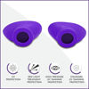 Picture of Super Sunnies Slim Flex UV Eye Protection, FDA Compliant Individual Tanning Goggles Eyeshields (Purple)…