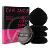 Picture of COOL-ANGLE 5Pcs Makeup Sponge Latex-Free Soft Blender Sponge Perfect for Liquid Foundation Concealer Cream Powder, Beauty Sponge Gift Set for Long-lasting and Natural Makeup, Black, Medium