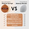 Picture of COOL-ANGLE 4Pack Brown Makeup Sponge For Foundation Concealer And Powder, Latex Free Blender Sponge For Natural And Easy Makeup Soft Long-lasting, Pack for 2X-Large and 2 Medium