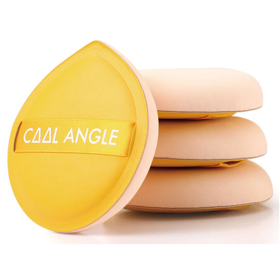 Picture of COOL-ANGLE 4Pcs X-Large Makeup Sponge Puff Set For Foundation Concealer & Powder, Latex Free Blender Sponges Puff For Natural And Easy Makeup, Soft Long-lasting And Beginner-friendly