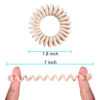 Picture of Teqifu 20Pcs Hair Elastics, No Crease Spiral Hair Ties Hair Bands MultiColor Waterproof Phone Cord Hair Scrunchies Hair Coils Accessories for Women Girls