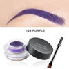 Picture of MAEPEOR 12 Colors Eyebrow Pomade Full-pigmented Long Lasting Waterproof Eyebrow Cream Gel Filling & Shaping Tinted Eyebrows Enhancers with Brush for Daily or Cosplay (12 Purple)