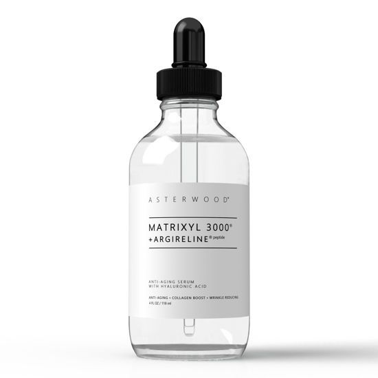 Picture of Asterwood Matrixyl 3000 + Argireline Serum with Hyaluronic Acid - Anti-Aging, Wrinkle Reducing, Collagen Boosting - Fragrance-Free - 4 Fl Oz