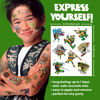 Picture of Savvi - 50 Teenage Mutant Ninja Turtles Temporary Tattoos: Skin-Safe Ink, Great for Birthday Parties, Gifts for Boys and Girls Ages 4-12+, Made in the USA [6 sheets, 50 count]