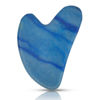 Picture of Contrybox Gua Sha Facial Tools, Jade Guasha Tool for Face & Eye Gua Sha Stone for Puffiness Reducing & Jawline Sculpting Face Stone Gua Sha Tools for Skin Care Woman GuaSha Stone Tool, Blue