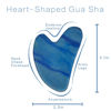 Picture of Contrybox Gua Sha Facial Tools, Jade Guasha Tool for Face & Eye Gua Sha Stone for Puffiness Reducing & Jawline Sculpting Face Stone Gua Sha Tools for Skin Care Woman GuaSha Stone Tool, Blue