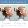 Picture of Contrybox Gua Sha Facial Tools, Jade Guasha Tool for Face & Eye Gua Sha Stone for Puffiness Reducing & Jawline Sculpting Face Stone Gua Sha Tools for Skin Care Woman GuaSha Stone Tool, Blue