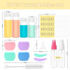 Picture of Ruinovate 17 Pack Travel Bottles for Toiletries, TSA Approved Travel Size Toiletries Bottles, Leak Proof Travel Size Containers, Travel Essentials for Body Wash, Shampoo, Lotion & Conditioner Colorful