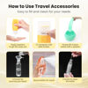 Picture of Ruinovate 17 Pack Travel Bottles for Toiletries, TSA Approved Travel Size Toiletries Bottles, Leak Proof Travel Size Containers, Travel Essentials for Body Wash, Shampoo, Lotion & Conditioner Colorful