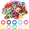 Picture of 200Pcs Multicolor Seamless Hair Ties for Girls, Toddler Loom Bracelet Weaving Craft DIY Kit