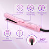 Picture of Asani 360° Airflow Styler - 2-in-1 Professional Curling Wand & Hair Straightener - Flat Iron Curler with Cooling Fan, Air Vents - Crimper Styling Tool for Volume & All-Day Curls - for All Hair (Pink)