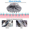 Picture of INNERNEED One-Piece Scalp Massager Shampoo Brush, Wet & Dry Scalp Care Head Scrubber Hair Washing, Soft Silicone Bristles, for Hair Growth, Dandruff Removal, Comfortable for All Hair Types (Gray)