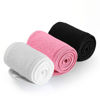 Picture of Denfany Spa Headband 3 Pack Ultra Soft Adjustable Face Wash Headband for Face Washing, Shower, Makeup and Sport (Black+White+Pink)