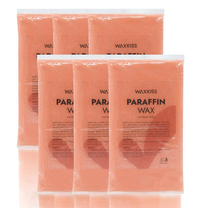 Picture of Paraffin Wax for Hands and Feet, 6 pack Paraffin Wax Refill of Peach scent, Paraffin Wax Bath for Moisturizing