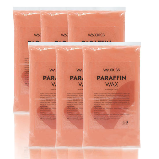 Picture of Paraffin Wax for Hands and Feet, 6 pack Paraffin Wax Refill of Peach scent, Paraffin Wax Bath for Moisturizing
