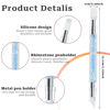 Picture of 5 Pcs Nail Art Sculpture Pen Dual Tipped Silicone Nail Tools Nail Art Acrylic Pen Silicone Brushes for Resin Nail Art Tools for Design Nail Foil Carving Drawing Effect Shaping Drawing