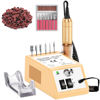 Picture of Jiasheng Professional Nail Drill, 20000rpm Electric Nail Drill Machine, Electronic Nail File Drills for Acrylic Nails Gel Nails Manicure Pedicure Tools for Salon Use Gold