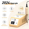 Picture of Jiasheng Professional Nail Drill, 20000rpm Electric Nail Drill Machine, Electronic Nail File Drills for Acrylic Nails Gel Nails Manicure Pedicure Tools for Salon Use Gold