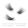 Picture of CarLary Lash Clusters, DIY Eyelash Extension, 40 Mini Glue Bonded Clusters individual lashes, Wispy Fluffy Reusable Artificial Natural Look for Cluster Lashes, C Curl Lashes Pack (Volume-16mm)