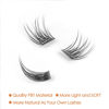Picture of CarLary Lash Clusters, DIY Eyelash Extension, 40 Clusters Reusable Individual Lashes, Natural Fluffy Wispy Individual Eyelash Clusters for Home Eyelash Extensions (Natural-12mm)
