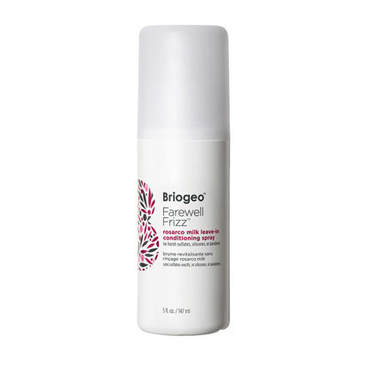 Picture of Briogeo Farewell Frizz Rosarco Milk Leave-In Conditioning Spray, Anti Frizz Leave In Conditioner for Curly Hair, Hair Detangler Spray & Hair Moisturizer with Argan Oil, Vegan, Cruelty-Free, 5 fl oz