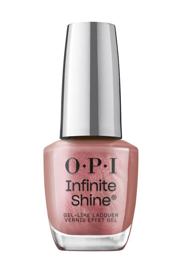Picture of OPI Infinite Shine Chicago Champaign Toast | Opaque Dark Pink Pearl Long Wear Gel Like Nail Polish | Vegan, Long Lasting, Streak Free