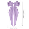 Picture of WLLHYF Big Bow Barrettes Long Tail French Ribbon Hair Pins Soft Silky Satin Hair Clip Metal Bowknot Clips 90's Accessories for Party Women Girl
