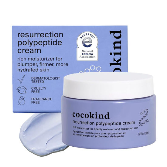 Picture of Cocokind Resurrection Polypeptide Cream, Hydrating Face Moisturizer with Peptides and Squalane, Anti Aging Skin Barrier Repair Cream for Dry Skin