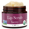 Picture of USDA Organic Lip Scrub Berry - USA Made All Natural Lips Exfoliator, Valentines Day Gifts, Moisturizing Scrub for Dry Lips, Lip Sugar Scrubber Exfoliator for Smooth Lips, Small Beauty Gifts