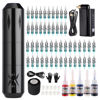 Picture of STIGMA Wireless Tattoo Gun Tattoo Kit Complete with 50pcs Tattoo Cartridge Needles 1400mAh Tattoo Battery 5 Colors Ink Set with Accessories STP29KITP199-1