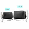 Picture of PU Leather Makeup Bag Travel Cosmetic Bag Organizer Make up Bag with Organization Pockets for Women (Large, Black)