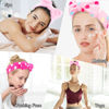 Picture of Casoty 6 Pcs Spa Headbands, Hair Holder for Washing Face, Soft Coral Fleece Facewash Headband, Bow Hair Bands, Beauty Headbands for Face Washing Shower Skin Care Yoga
