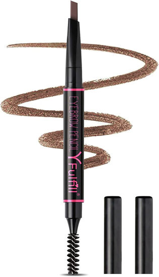 Picture of Yfulfill Eye Brow Pencils for Women Brown Waterproof, Brown Eyebrow Pencil with Brush, Eye Brown Filler Brown for Blondes