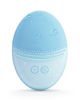 Picture of EZBASICS Facial Cleansing Brush, Waterproof Sonic Vibrating Face Brush for Deep Cleansing, Gentle Exfoliating and Massaging, Inductive charging (Blue)