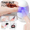 Picture of AILLSA Gel Nail Kit Short Square Nail Tips 240pcs with 2 In 1 Nail Glue Base Coat and Nail Dehydrator, Gel Manicure Full Nail Kit with Nail Lamp Top Coat for Starters Home Salon